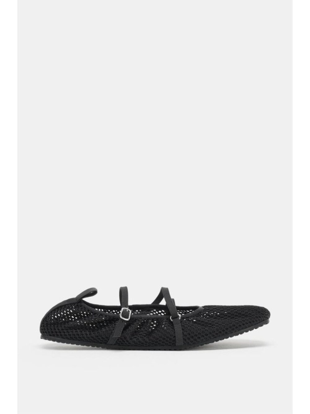 ZARA CUT-OUT STRAP BALLET FLATS - Picture 1 of 6